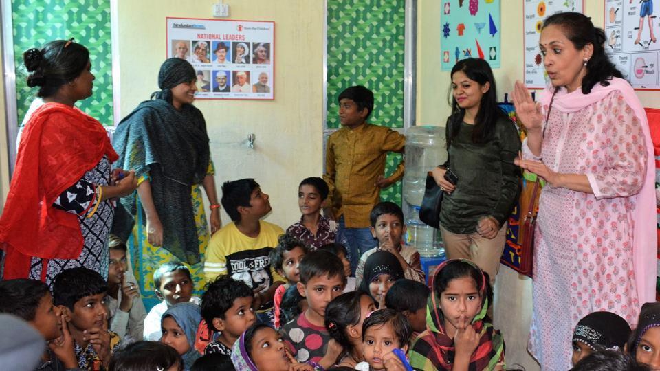 Children attentively engaged in a classroom session