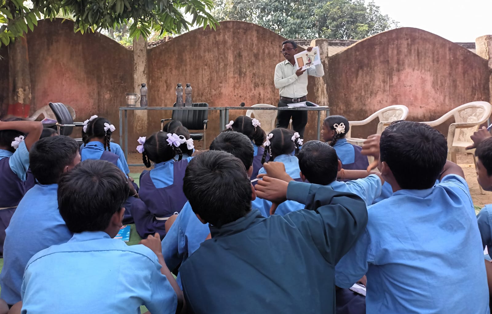 Young people engaged in practical skill-building sessions
